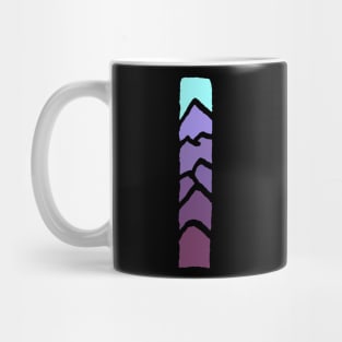 Mountain Color Stripe Tie Mug